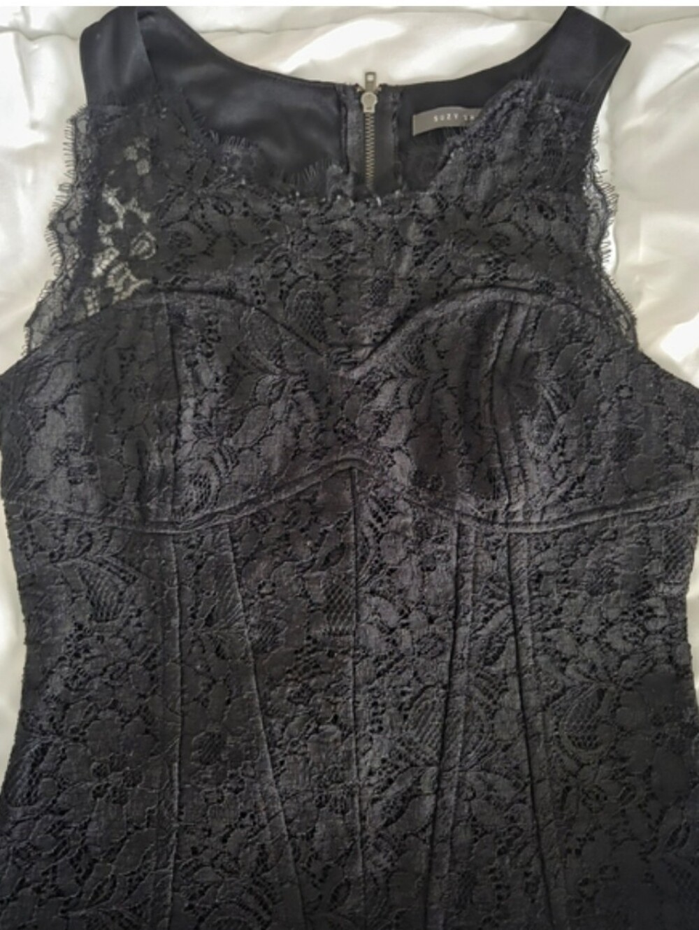 2000's Suzy Shier Lace Corset Look Sexy Top